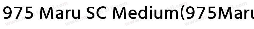 975 Maru SC Medium(975MaruSC Medium字体转换
